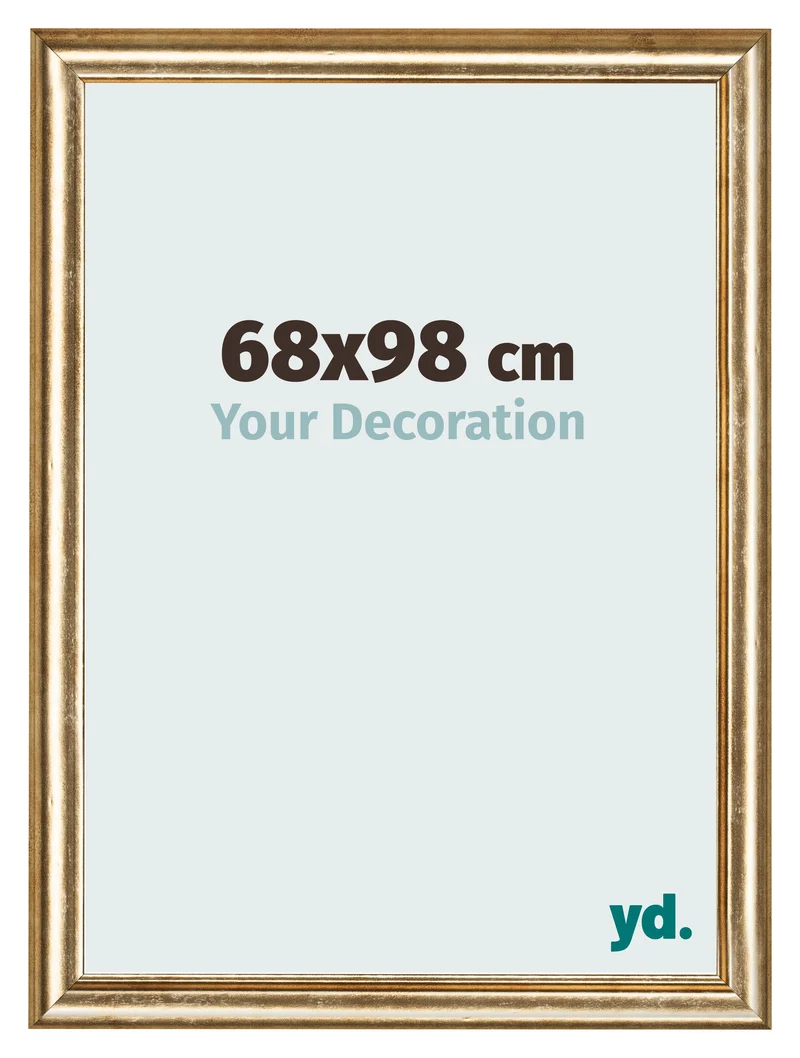 Bilderrahmen 68x98 cm - Gold Antik - MDF - Lazio