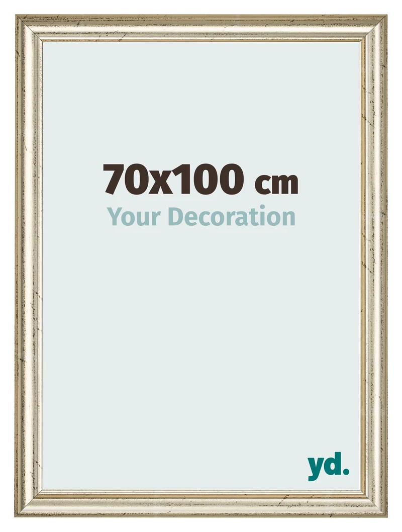 Bilderrahmen 70x100 cm - Metallglanz - MDF - Lazio