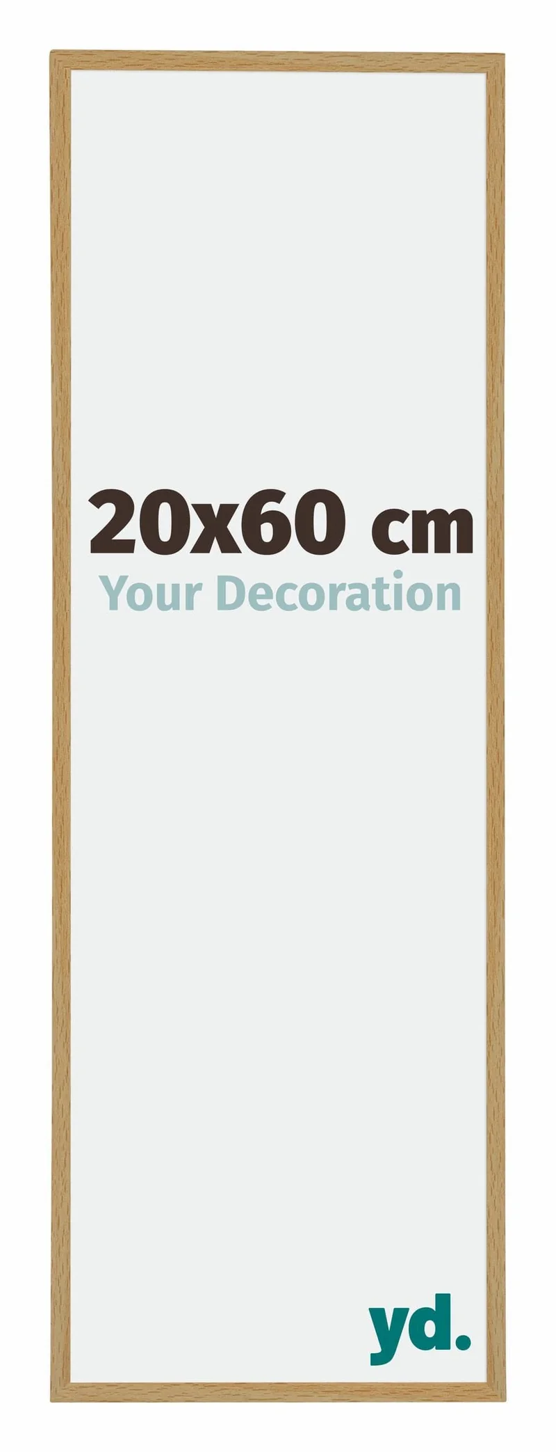 Bilderrahmen 20x60 cm - Buche Hell - Kunststoff - Evry