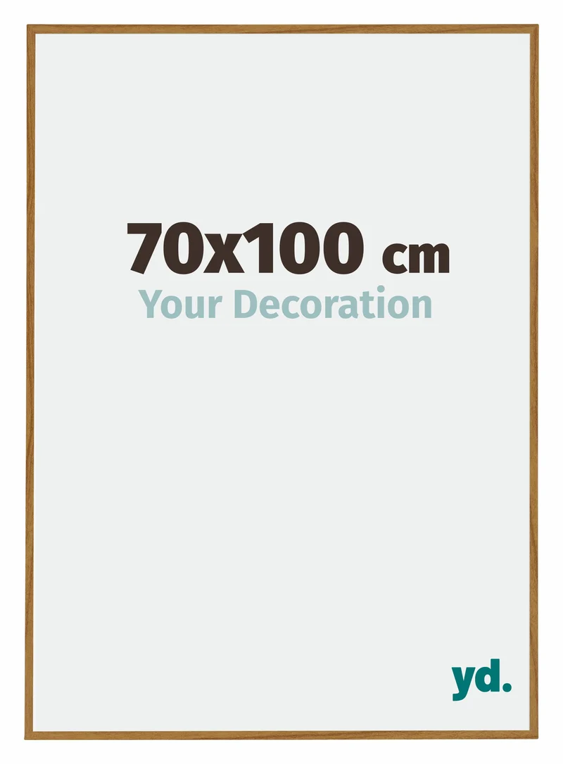 Bilderrahmen 70x100 cm - Buche Hell - Kunststoff - Evry