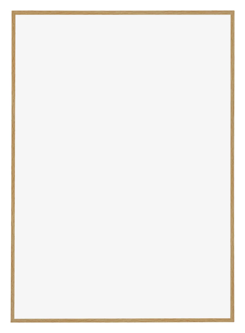 Bilderrahmen 70x100 cm - Buche Hell - Kunststoff - Evry