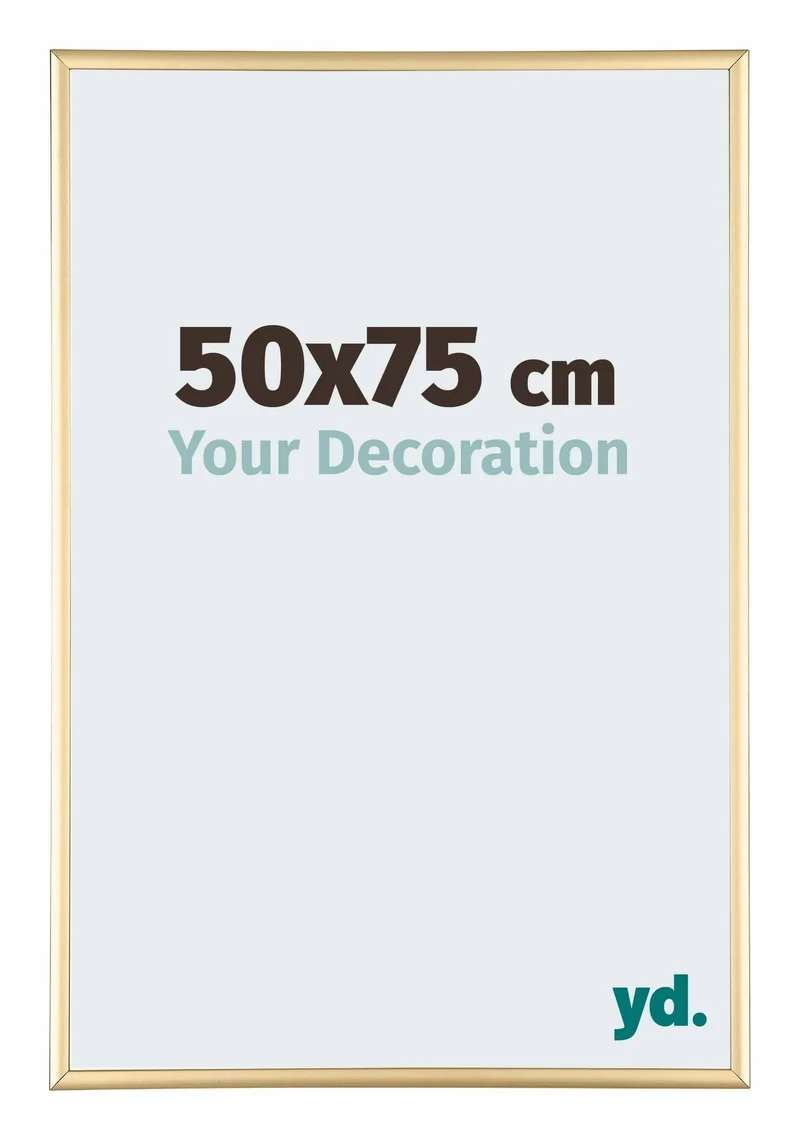 Bilderrahmen 50x75 cm - Gold - Aluminium - Kent