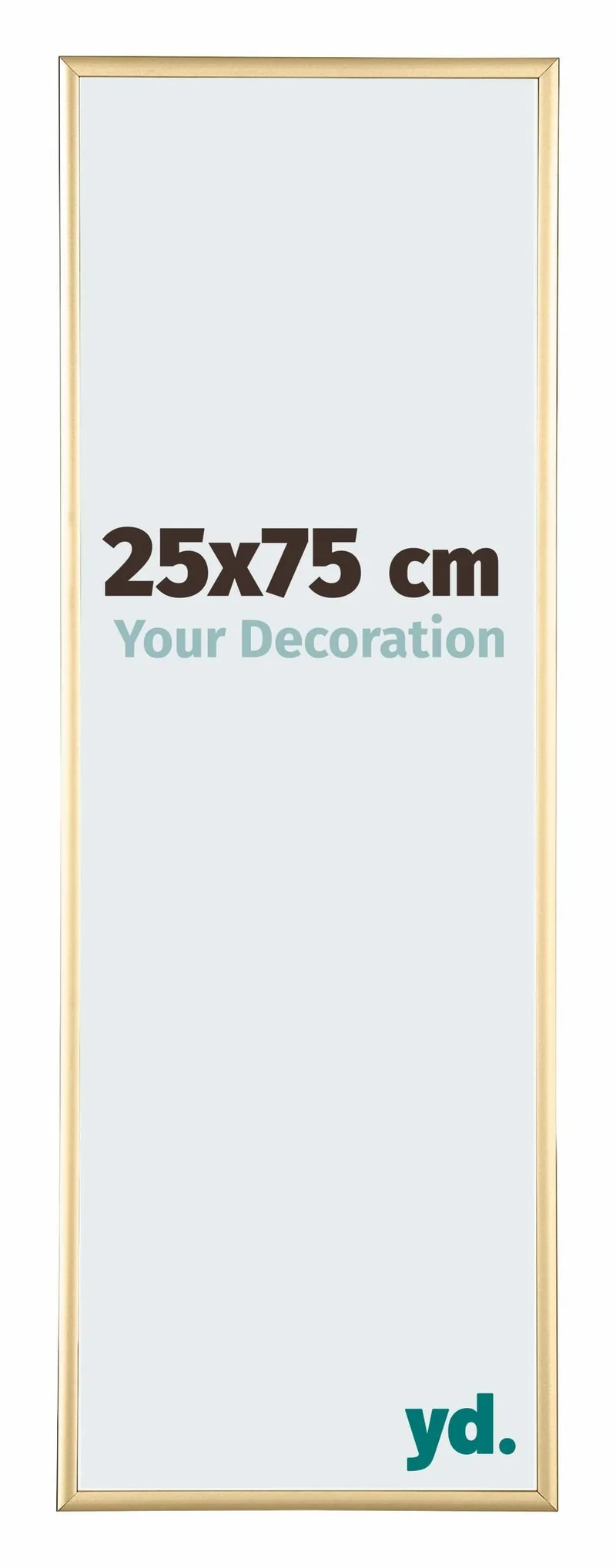 Bilderrahmen 25x75 cm - Gold - Aluminium - Kent