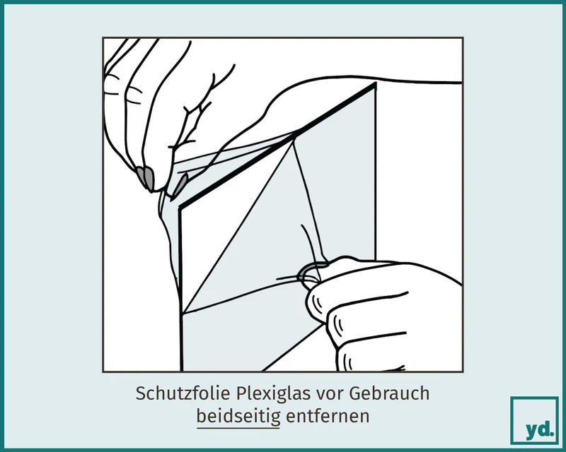 Bilderrahmen 40x40 cm - Weiß - Aluminium - Virginia