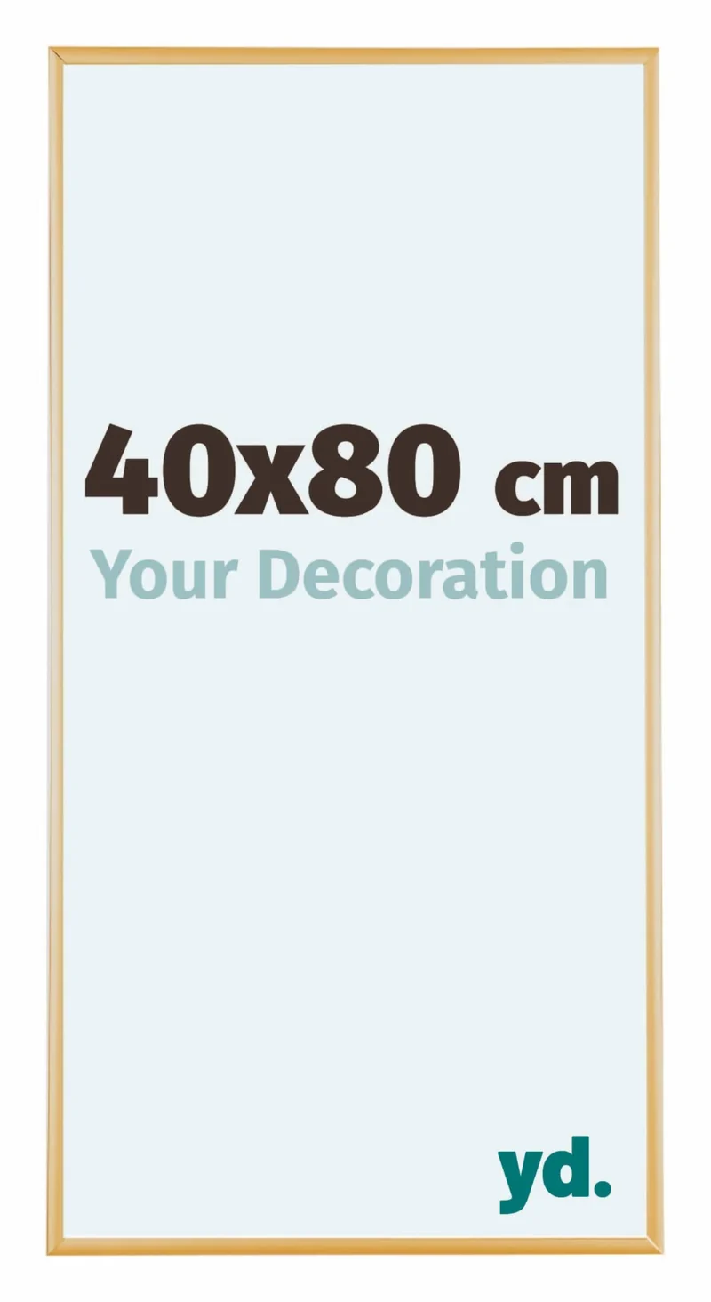 Bilderrahmen 40x80 cm - Gold Vintage - Aluminium - Kent