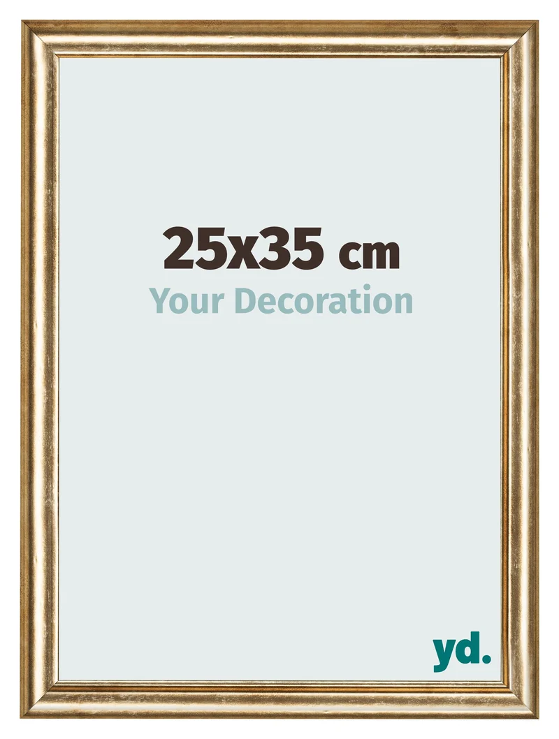Bilderrahmen 25x35 cm - Gold Antik - MDF - Lazio
