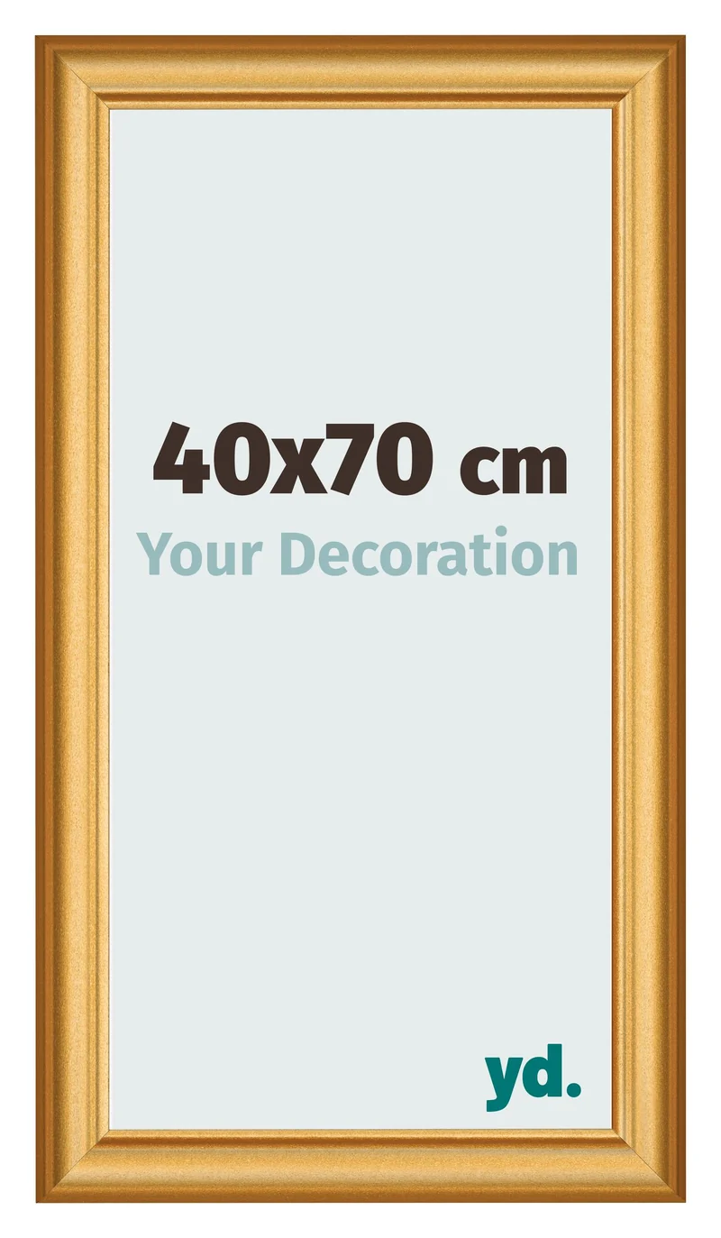 Bilderrahmen 40x70 cm - Gold Matt - MDF - Lazio