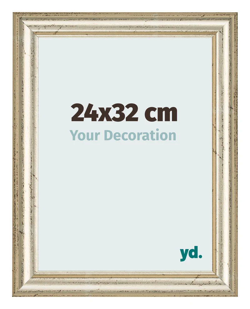 Bilderrahmen 24x32 cm - Metallglanz - MDF - Lazio