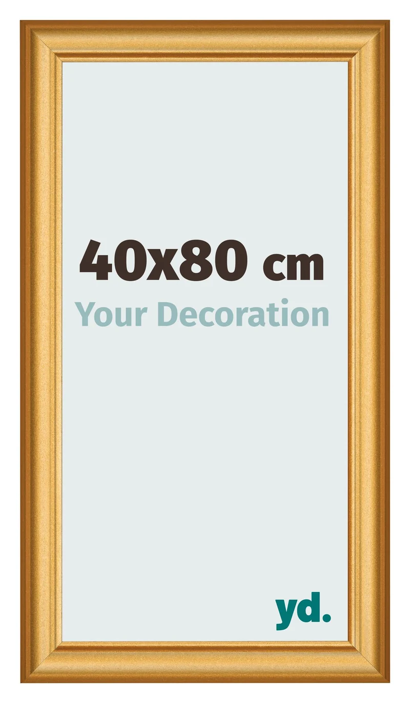 Bilderrahmen 40x80 cm - Gold Matt - MDF - Lazio