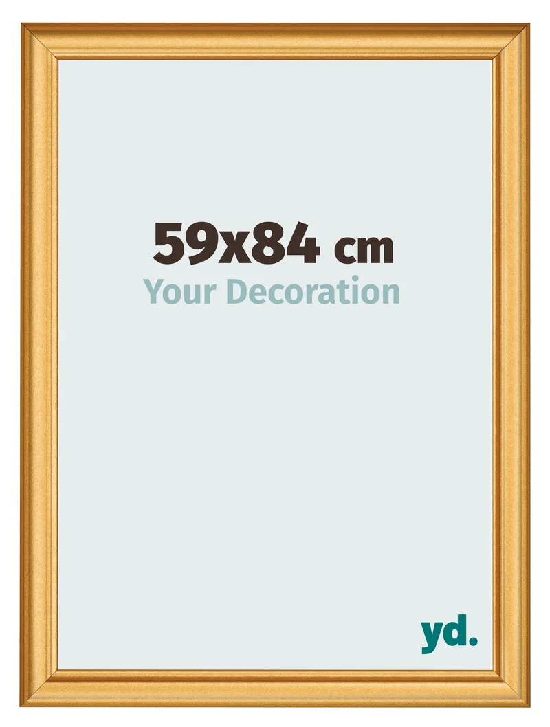 Bilderrahmen 59x84 cm - Gold Matt - MDF - Lazio