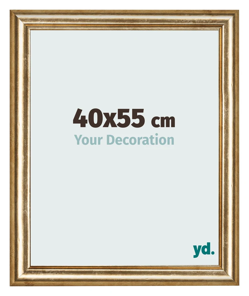 Bilderrahmen 40x55 cm - Gold Antik - MDF - Lazio