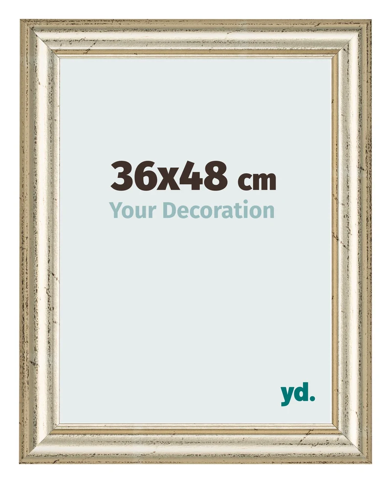 Bilderrahmen 36x48 cm - Metallglanz - MDF - Lazio
