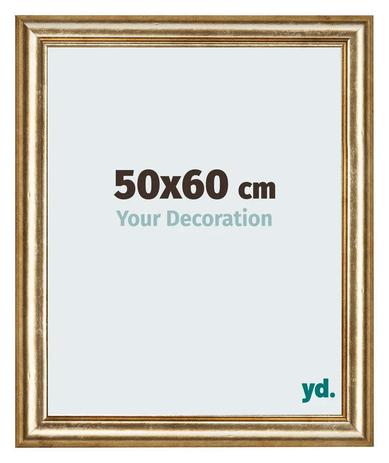 Bilderrahmen 50x60 cm - Gold Antik - MDF - Lazio
