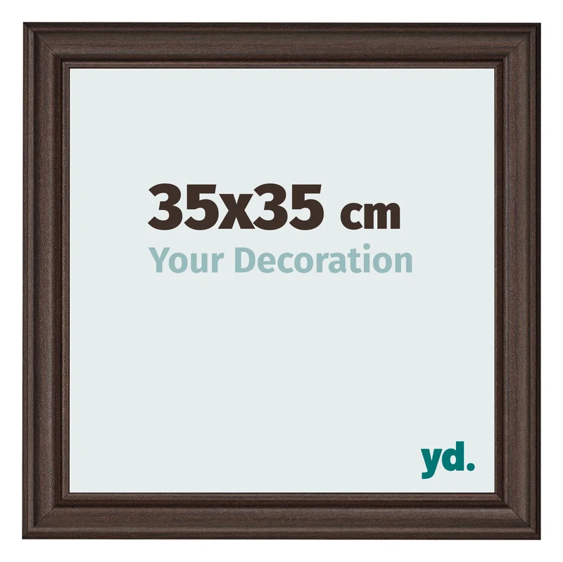 Bilderrahmen 35x35 cm - Eiche Dunkel - MDF - Lazio
