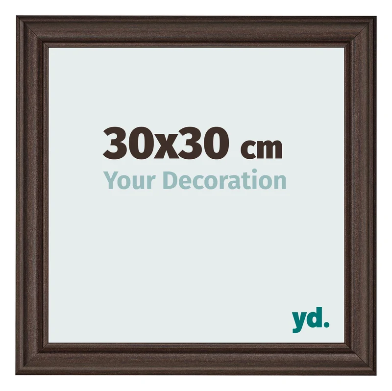Bilderrahmen 30x30 cm - Eiche Dunkel - MDF - Lazio