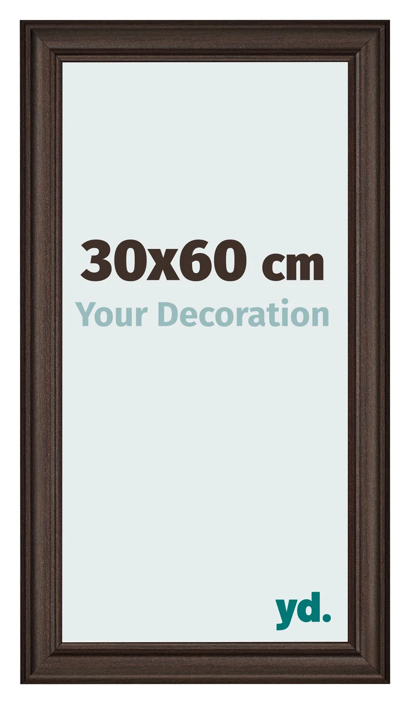 Bilderrahmen 30x60 cm - Eiche Dunkel - MDF - Lazio