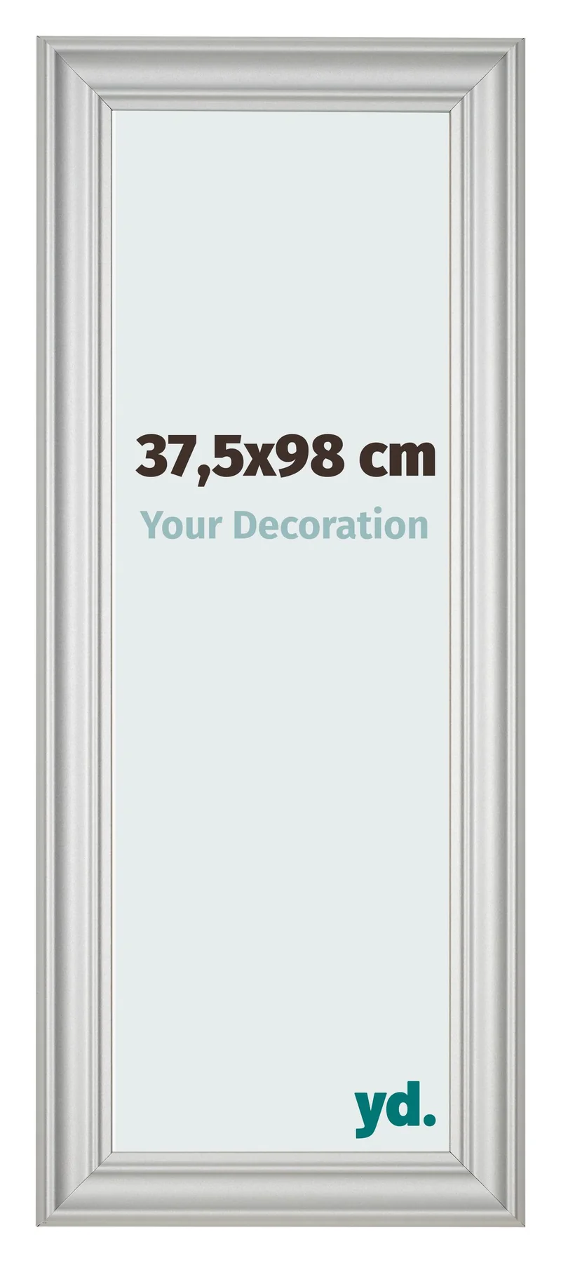 Bilderrahmen 37,5x98 cm - Silber Matt - MDF - Lazio