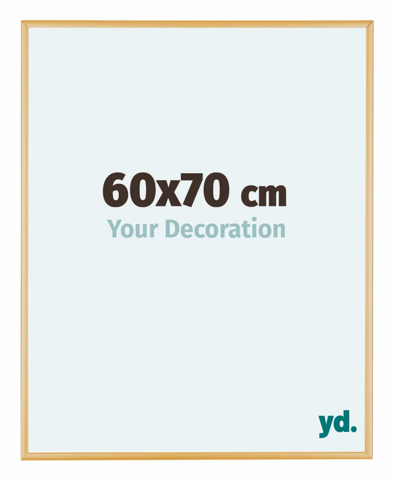 Bilderrahmen 60x70 cm - Gold Vintage - Aluminium - Kent
