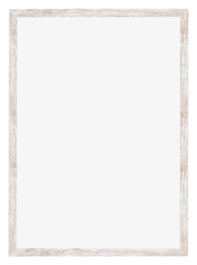 Bilderrahmen 67x98 cm - White Wash - MDF - Catania