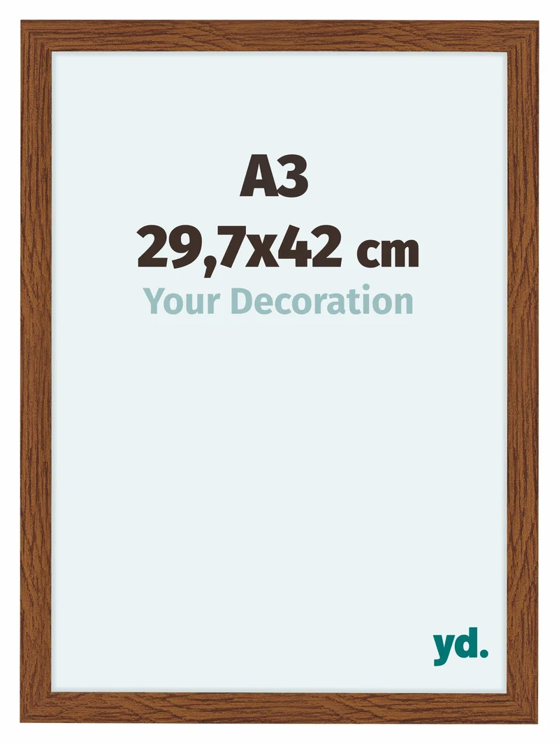 Bilderrahmen A3 - 29,7x42 cm - Eiche Rustikal - MDF - Como