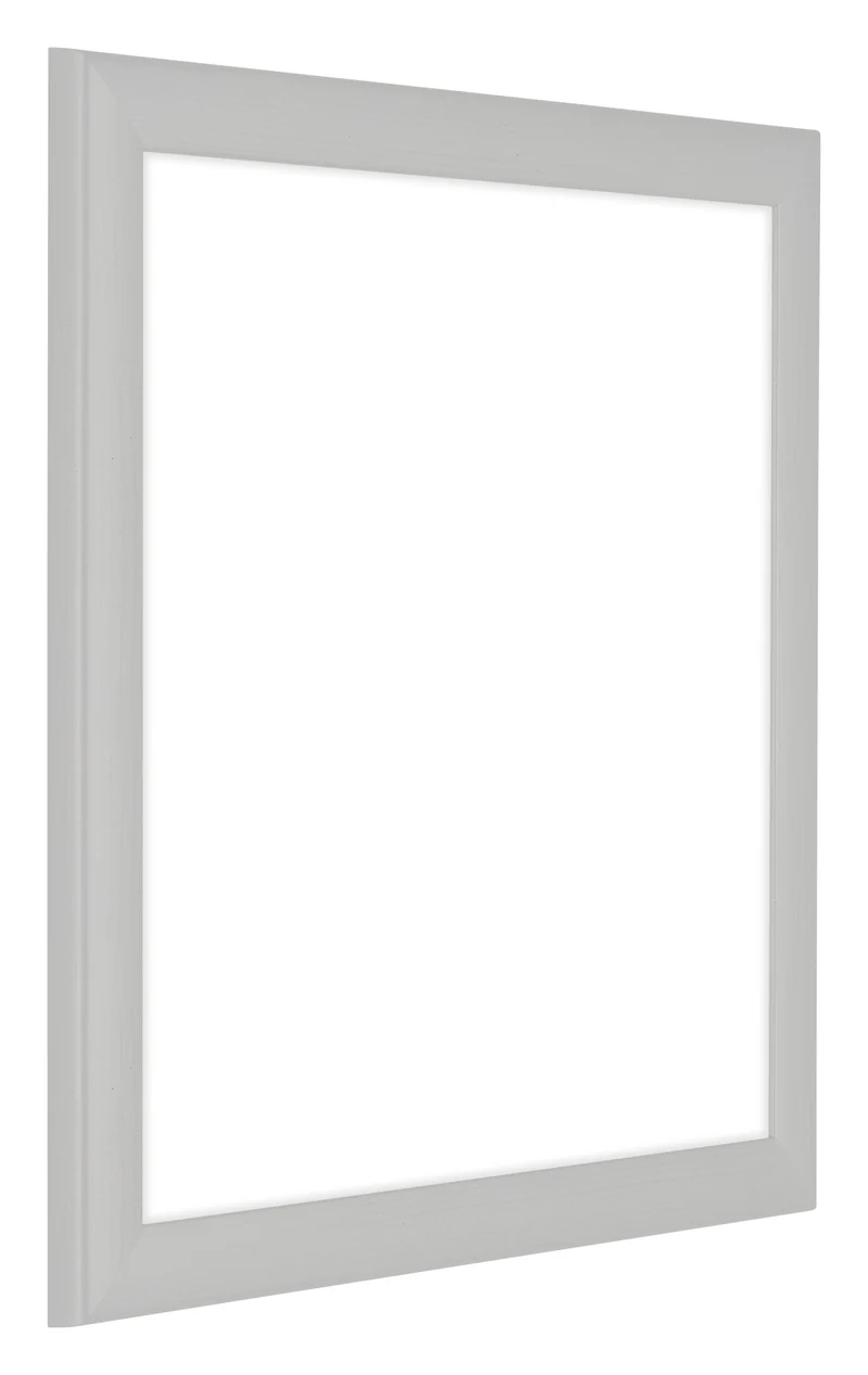 Bilderrahmen 50x50 cm - Weiß Gemasert - MDF - Como