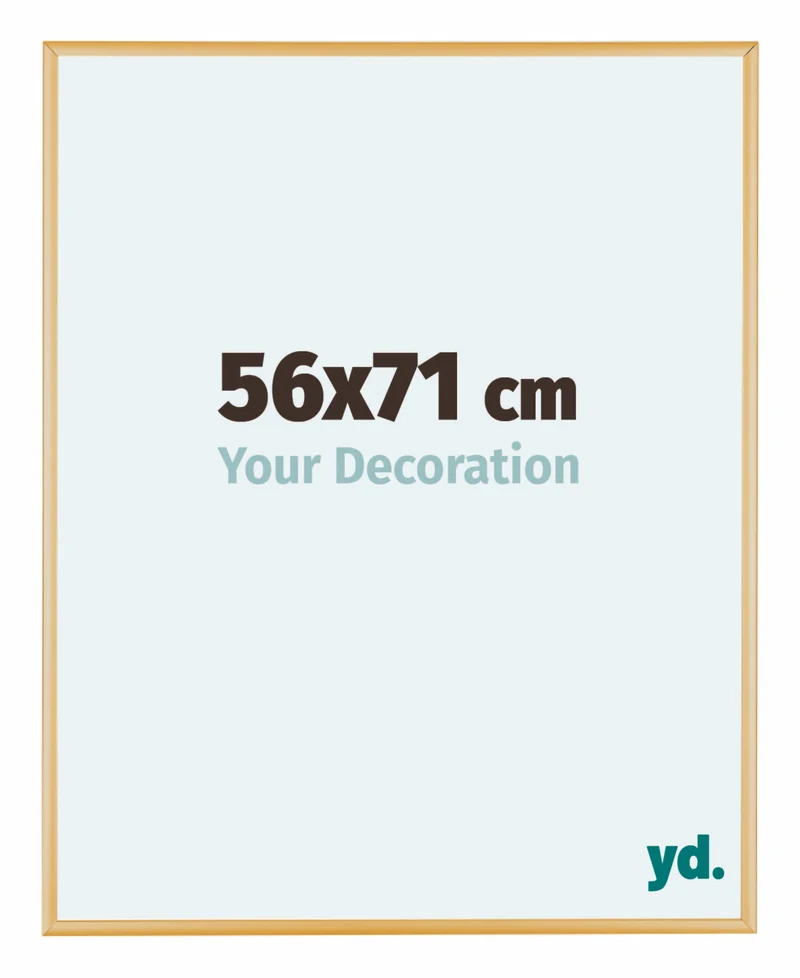 Bilderrahmen 56x71 cm - Gold Vintage - Aluminium - Kent