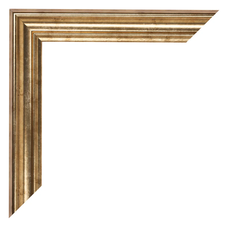 Bilderrahmen 70x70 cm - Gold Antik - MDF - Lazio