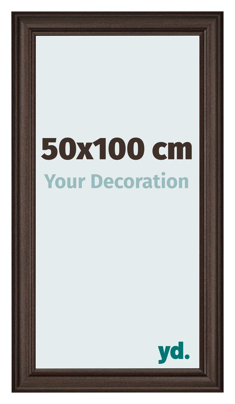 Bilderrahmen 50x100 cm - Eiche Dunkel - MDF - Lazio