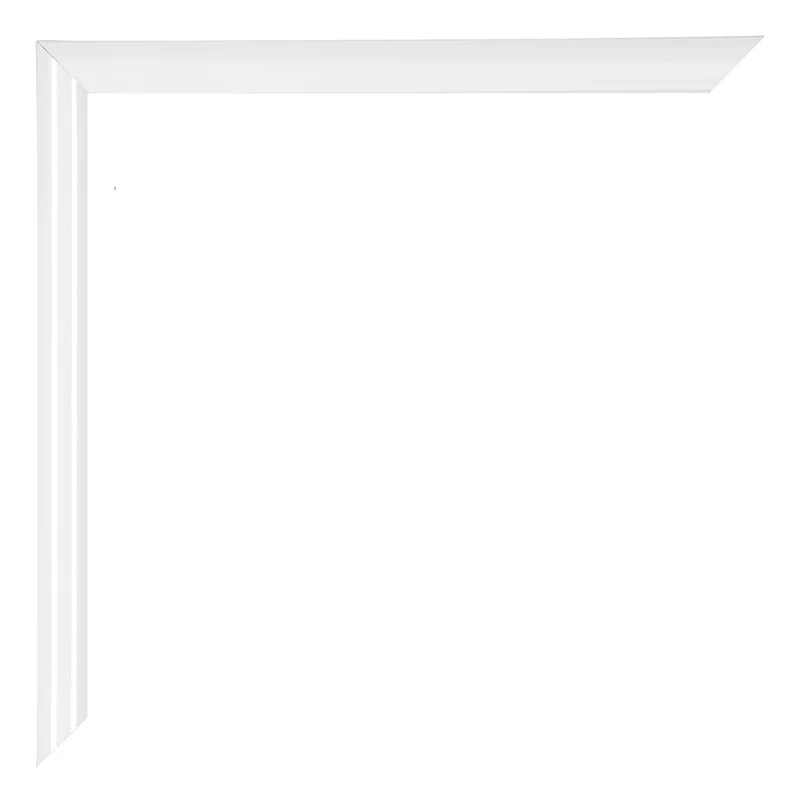 Bilderrahmen 55x65 cm - Weiss Hochglanz - Kunststoff - Bordeaux