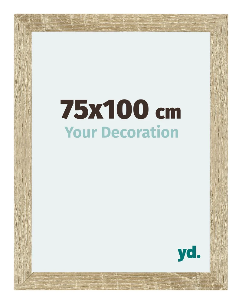 Bilderrahmen 75x100 cm - Sonoma Eiche - MDF - Mura