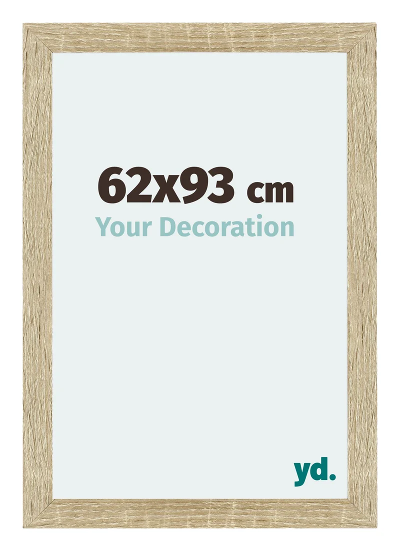 Bilderrahmen 62x93 cm - Sonoma Eiche - MDF - Mura