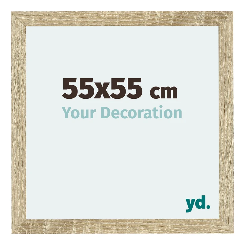 Bilderrahmen 55x55 cm - Sonoma Eiche - MDF - Mura