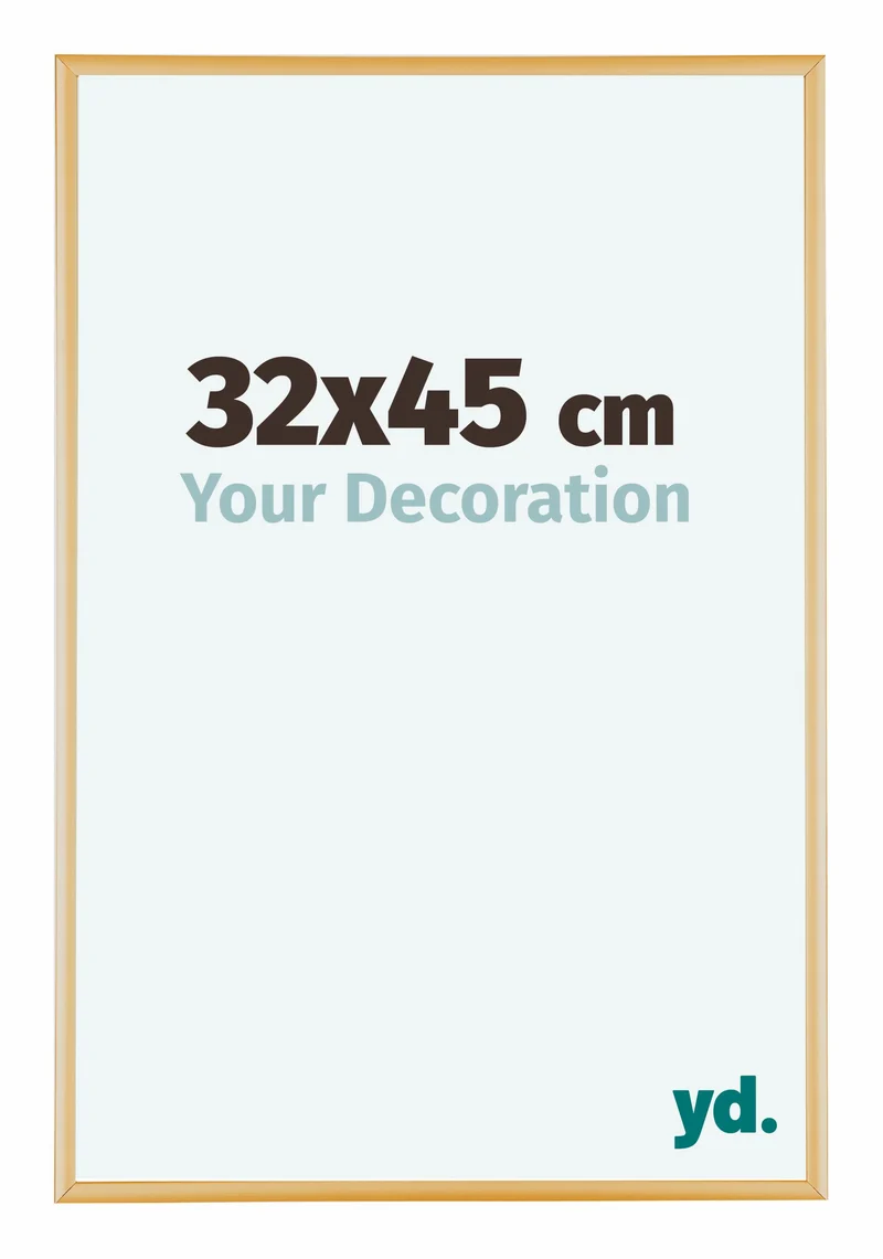 Bilderrahmen 32x45 cm - Gold Vintage - Aluminium - Kent