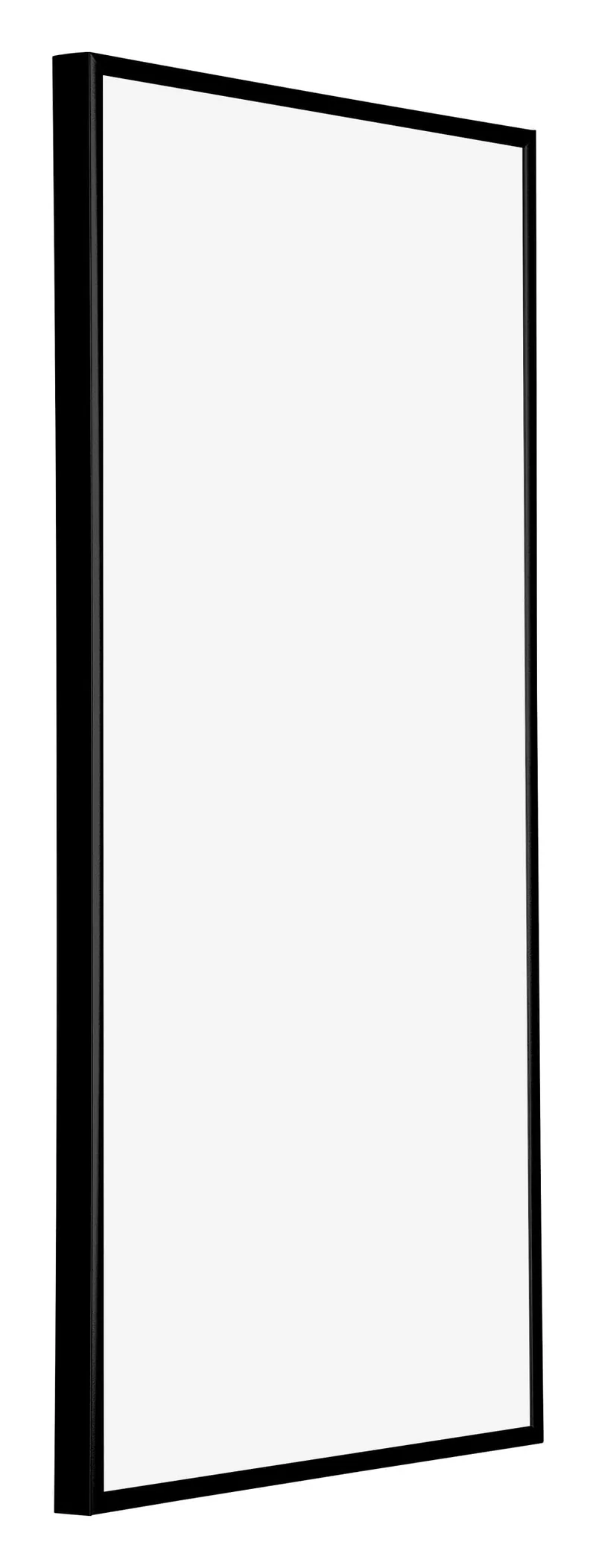 Bilderrahmen 40x80 cm - Schwarz Hochglanz - Aluminium - Kent