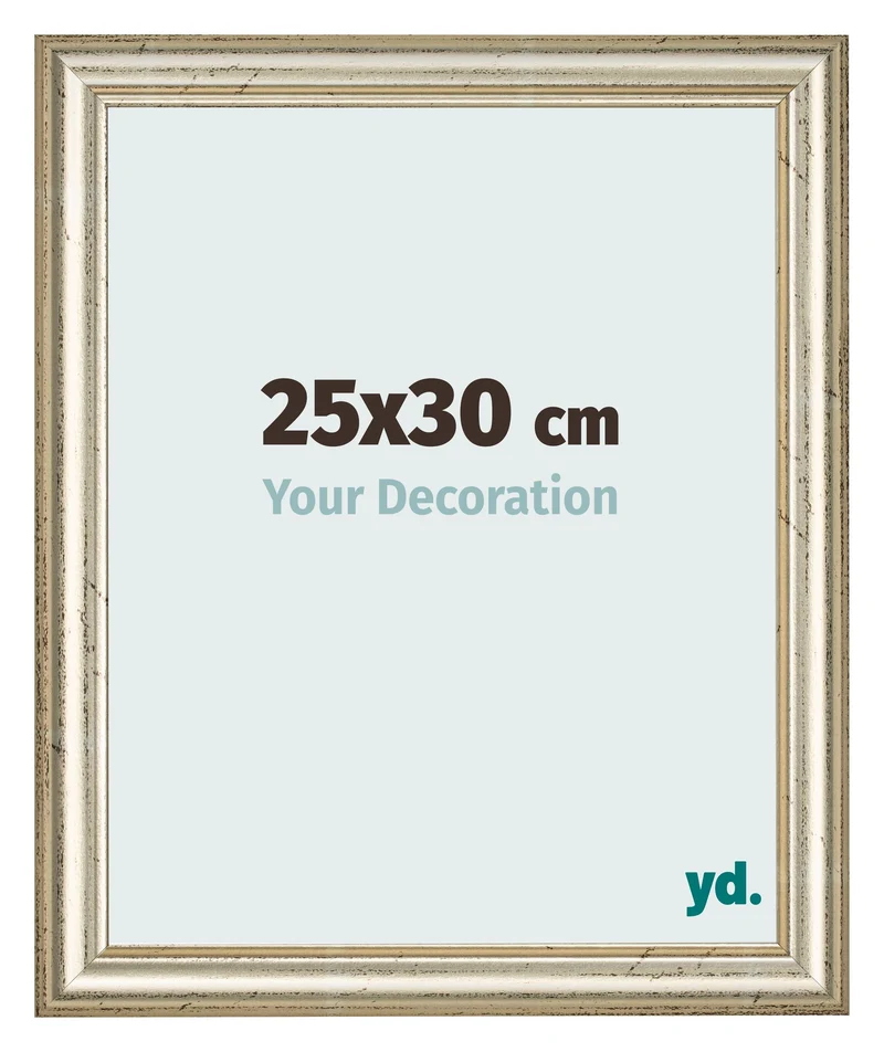 Bilderrahmen 25x30 cm - Metallglanz - MDF - Lazio