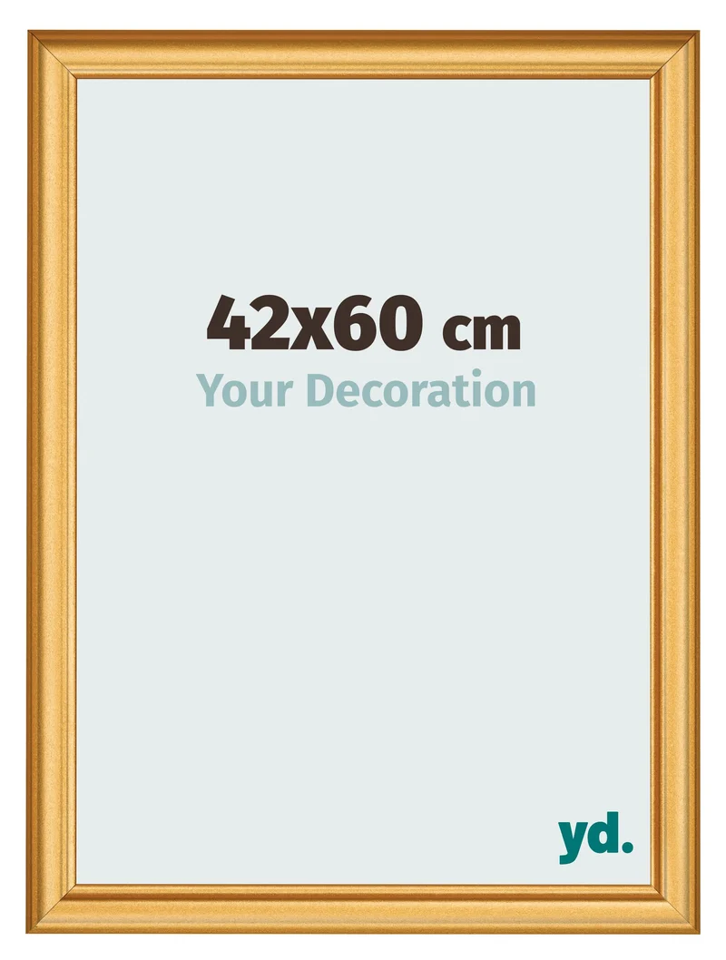 Bilderrahmen 42x60 cm - Gold Matt - MDF - Lazio