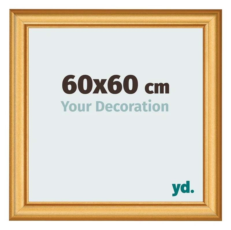 Bilderrahmen 60x60 cm - Gold Matt - MDF - Lazio