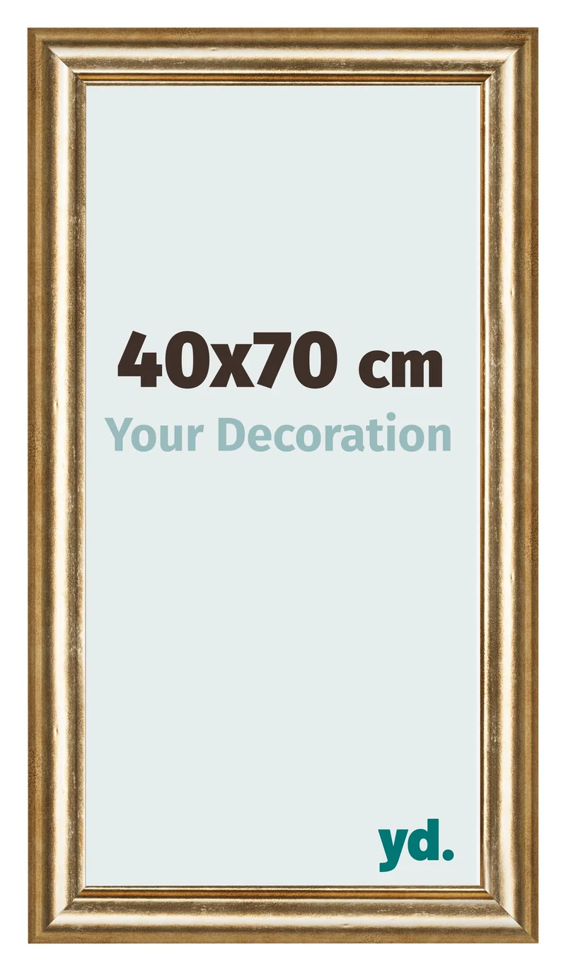Bilderrahmen 40x70 cm - Gold Antik - MDF - Lazio