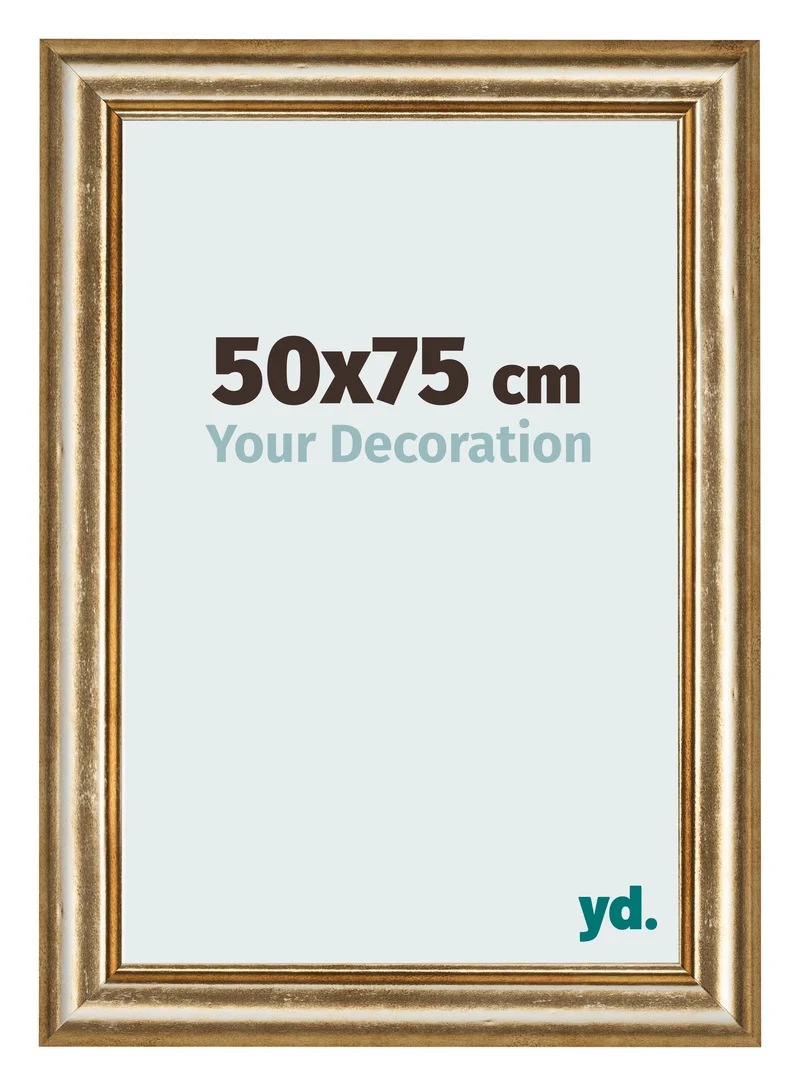 Bilderrahmen 50x75 cm - Gold Antik - MDF - Lazio