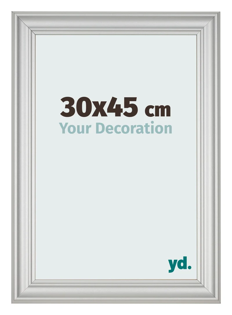 Bilderrahmen 30x45 cm - Silber Matt - MDF - Lazio