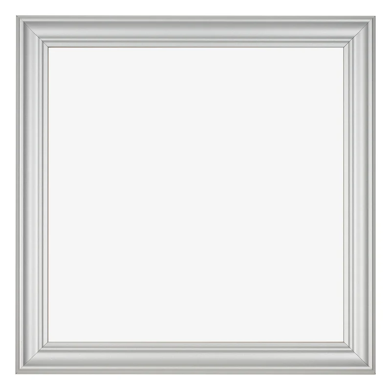 Bilderrahmen 45x45 cm - Silber Matt - MDF - Lazio