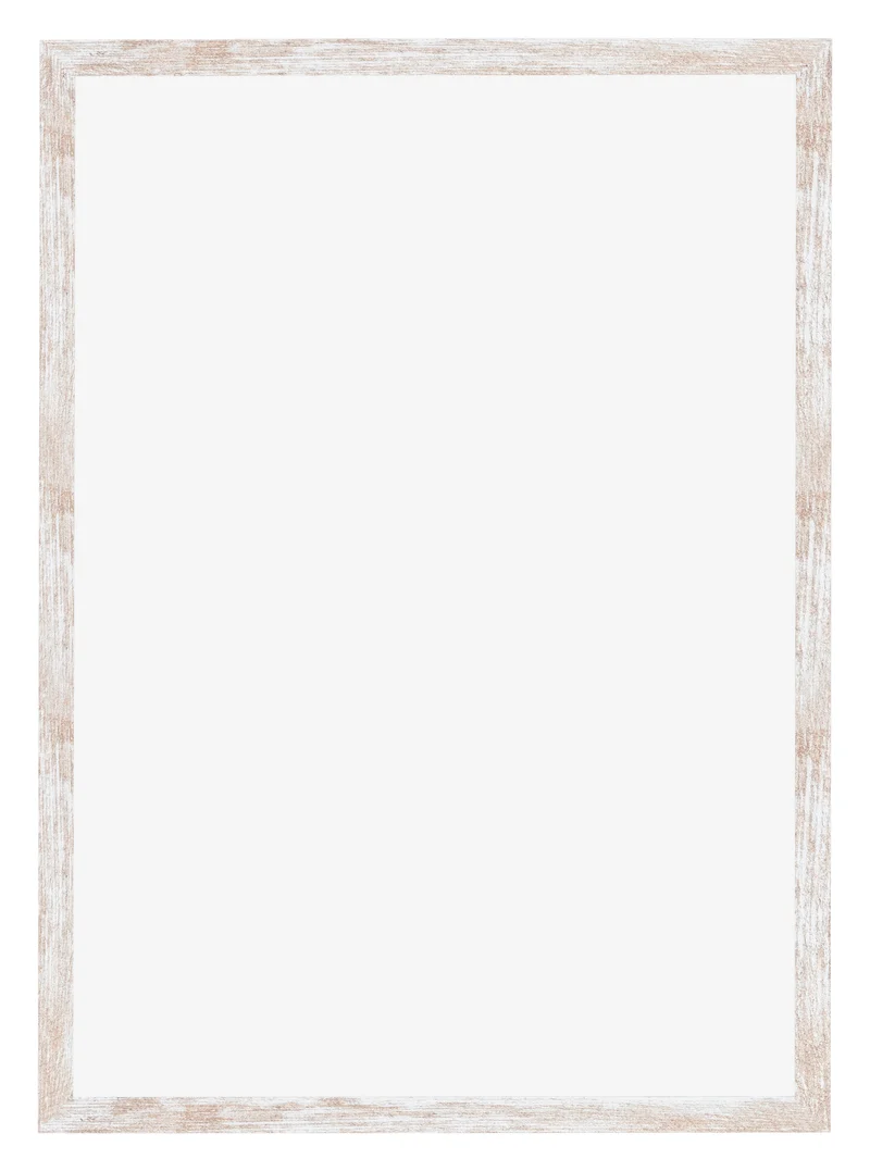 Bilderrahmen 48x68 cm - White Wash - MDF - Catania