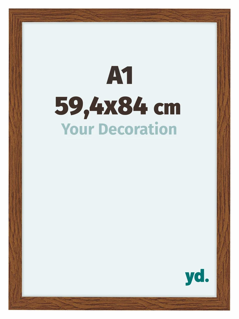 Bilderrahmen A1 - 59,4x84 cm - Eiche Rustikal - MDF - Como