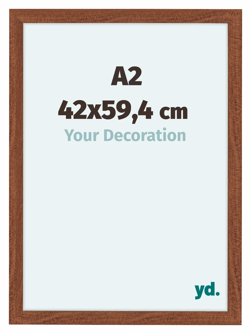 Bilderrahmen A2 - 42x59,4 cm - Nussbaum - MDF - Como