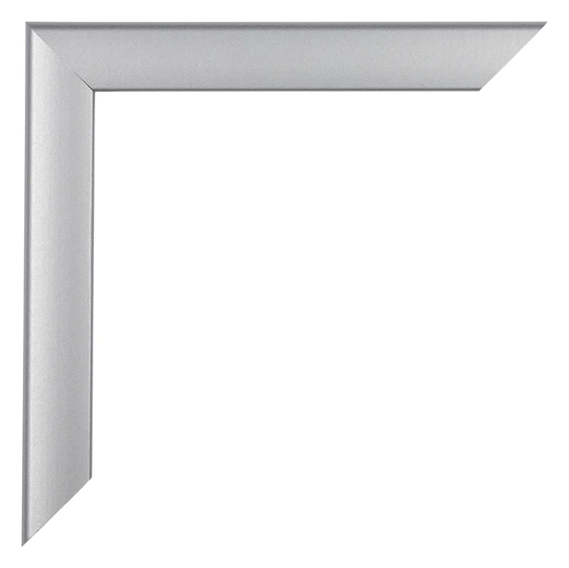 Bilderrahmen A4 - 21x29,7 cm - Silber Matt - MDF - Como