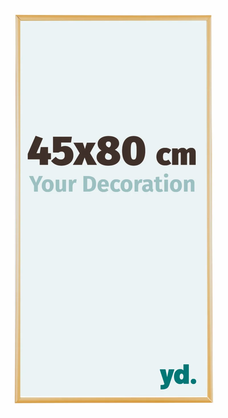 Bilderrahmen 45x80 cm - Gold Vintage - Aluminium - Kent