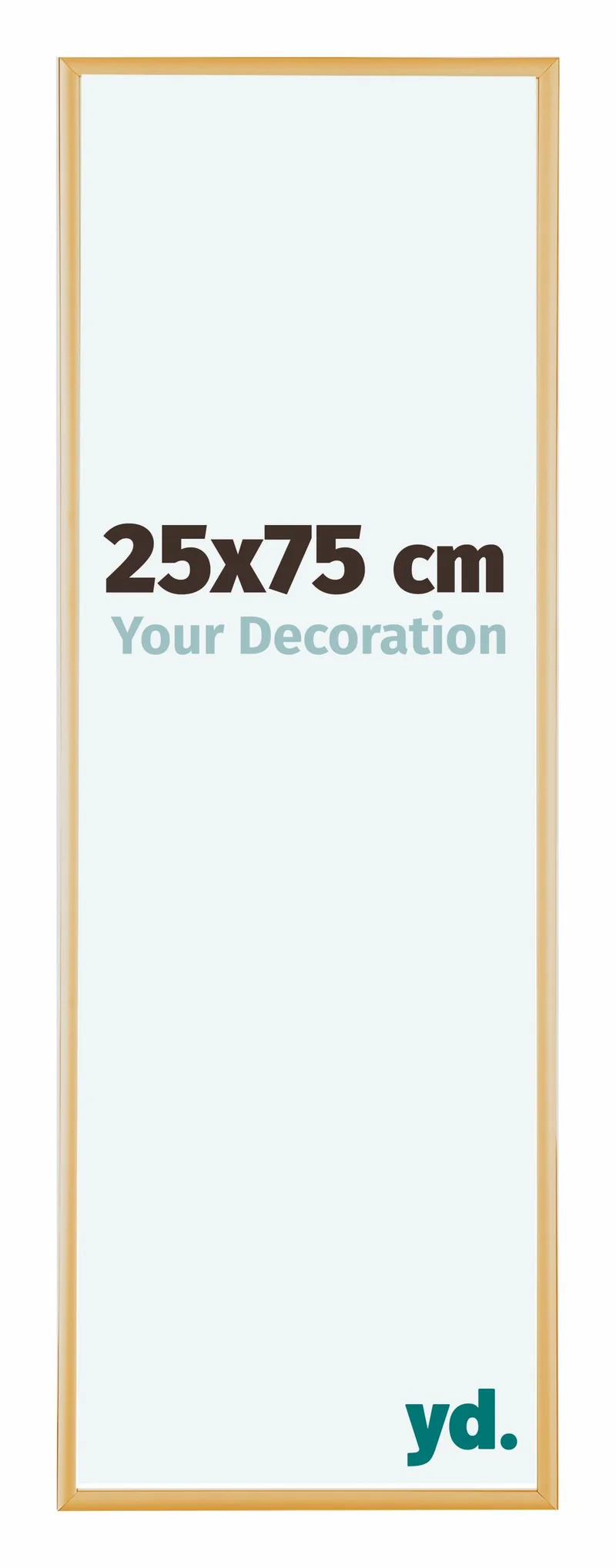 Bilderrahmen 25x75 cm - Gold Vintage - Aluminium - Kent