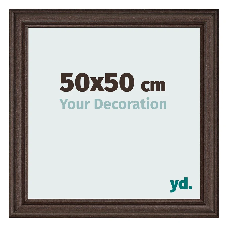 Bilderrahmen 50x50 cm - Eiche Dunkel - MDF - Lazio