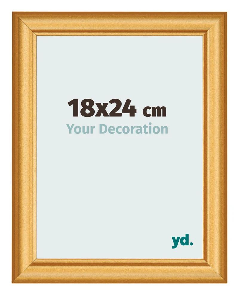 Bilderrahmen 18x24 cm - Gold Matt - MDF - Lazio