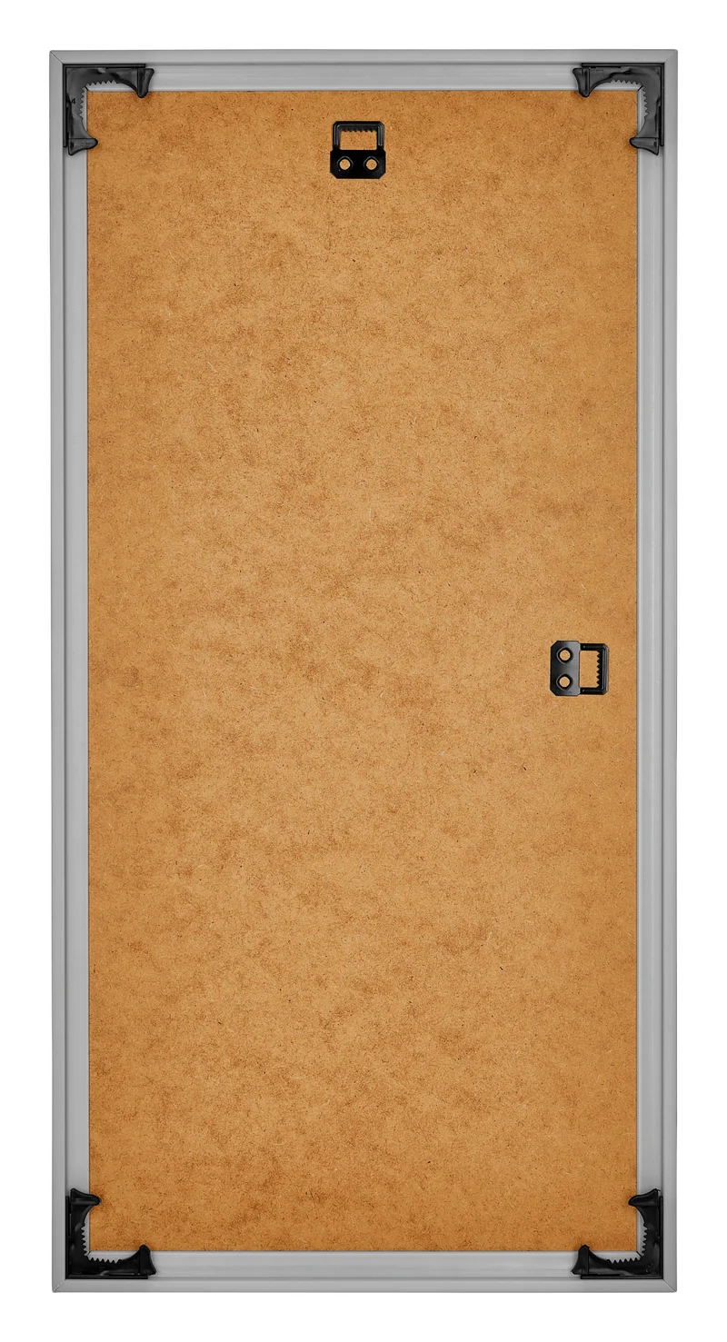 Bilderrahmen 40x70 cm - Silber - Kunststoff - Bordeaux